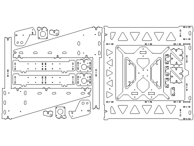 Prusa i3 steel чертежи рамы